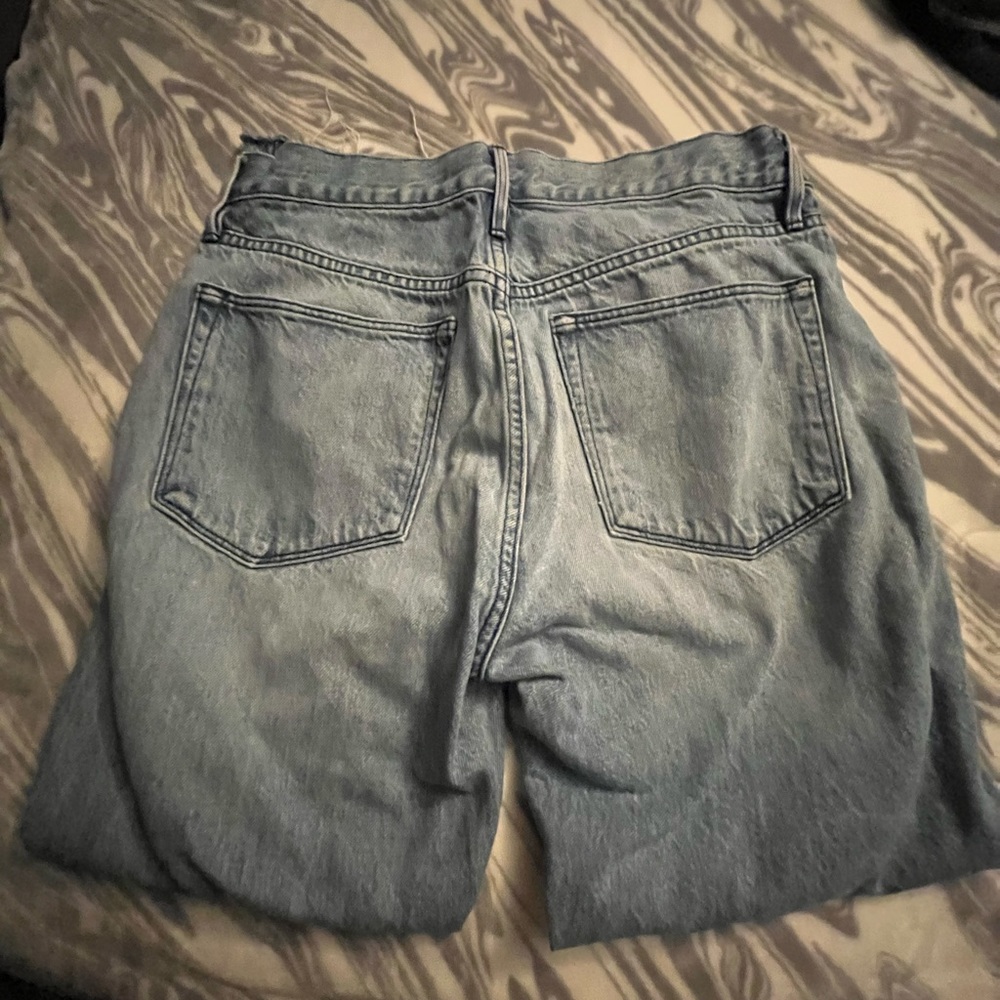 Dad jeans ,blue jeans comfortable and high rise